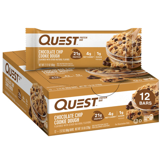 Quest Protein Bar Chocolate Chip Cookie Dough