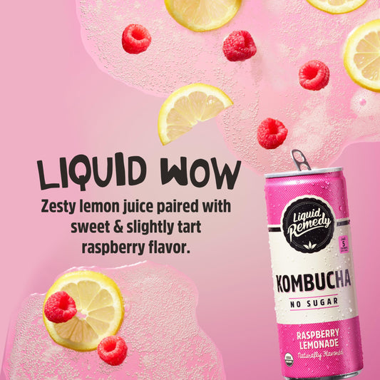 Liquid Remedy Kombucha Rasberry Lemonade